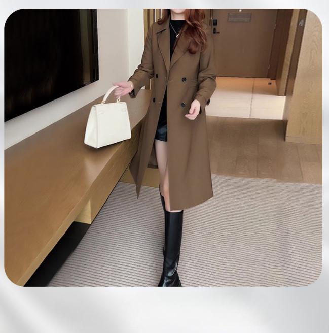 Street-Wave Womens Jacket Warm And Elegant Long Outerwear For Ladies Everyday Style