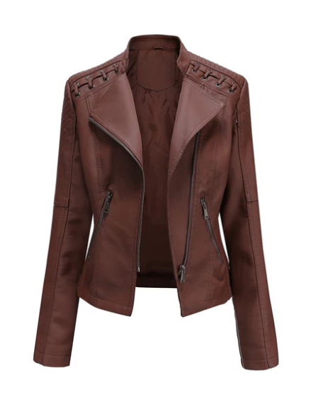 Street-Wave Leather Jacket For Women Timeless Style Premium Quality Versatile Chic