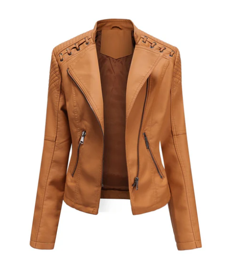 Street-Wave Leather Jacket For Women Timeless Style Premium Quality Versatile Chic