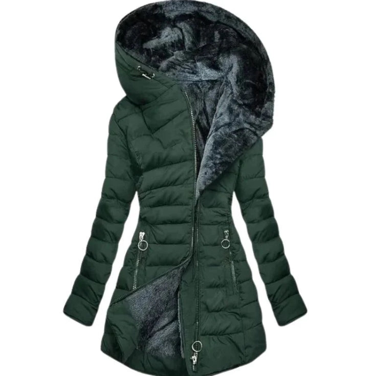 Streetwave Wool Parka Audrey Luxury Plush Exterior Long Silhouette For Women Warmth And Style