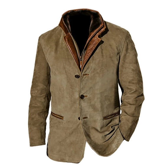 Street Wave Suede Jacket For Men Stylish Vintage Style Warmth Versatility Durable Premium Craftsmanship