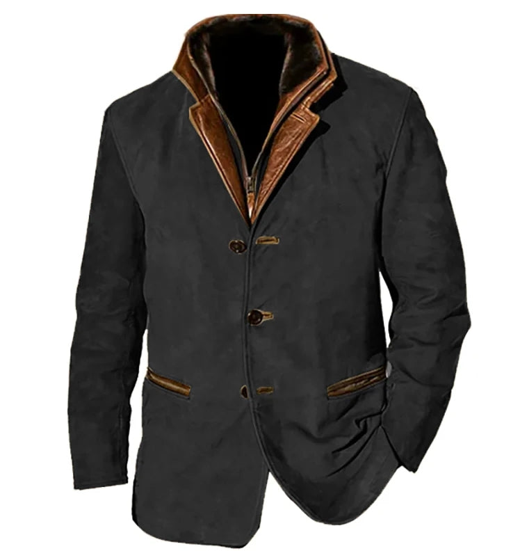Street Wave Suede Jacket For Men Stylish Vintage Style Warmth Versatility Durable Premium Craftsmanship