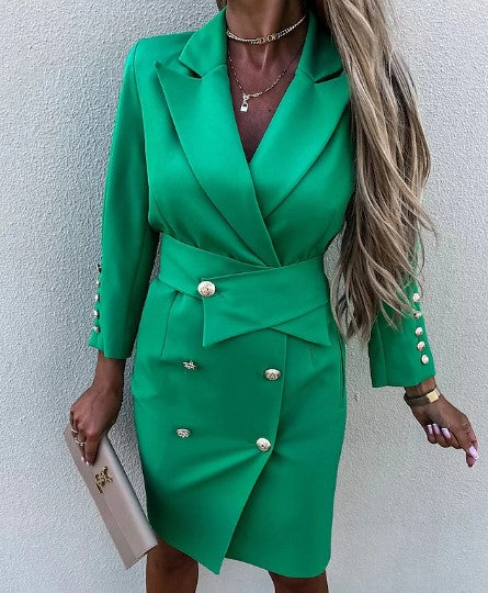 Streetwave Womens Work Blazer Jacket Elegant Double Breasted Style For Career Wardrobe