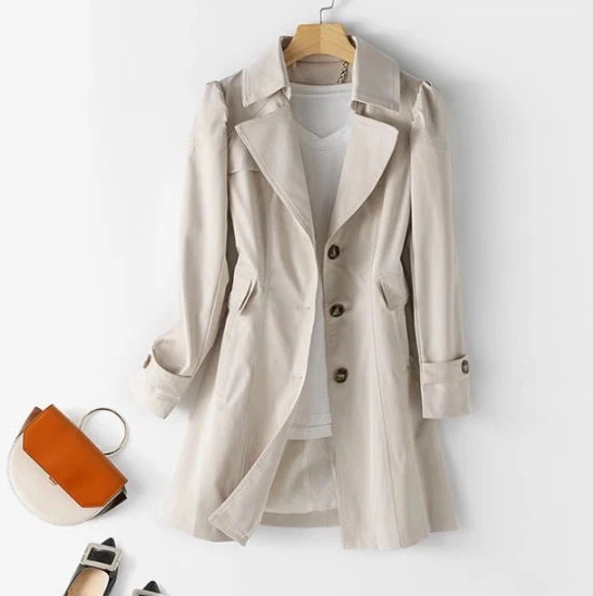 Street Wave Womens Trench Coat Versatile Chic Style With Modern Fit And Easy Care