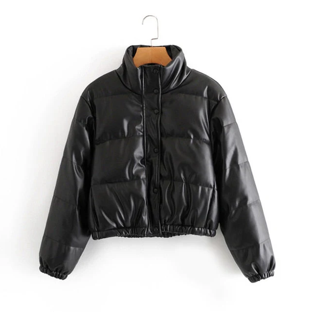 Streetwave Avelena Short Puffer Bomber Jacket For Women With Zipper And Ribbed Cuffs