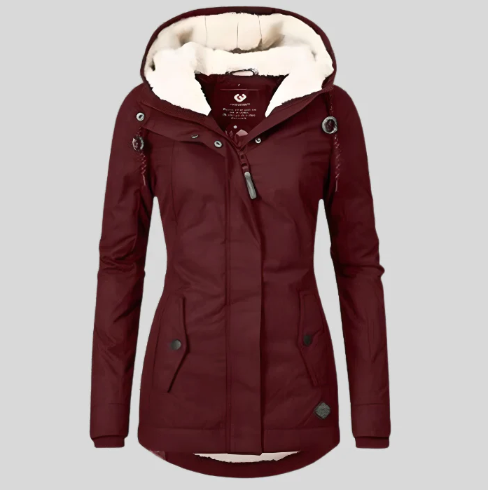 Street-Wave Waterproof Insulated Hooded Women's Jacket for Warmth, Dryness, All-Weather Urban Wear