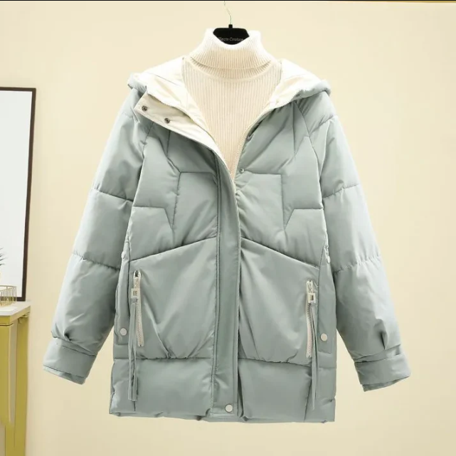 Street-Wave Hooded Puffer Jacket Laurena For Women Warm Windproof Winter Coat With Soft Lining