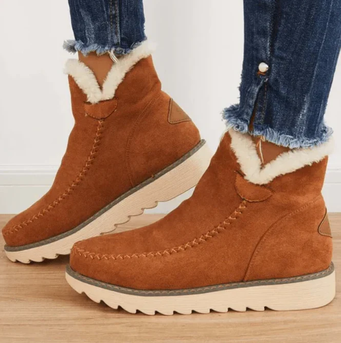 Street-Wave Women Winter Boots Ultra Comfort Fur-Lined Cozy Fit For Cold Weather