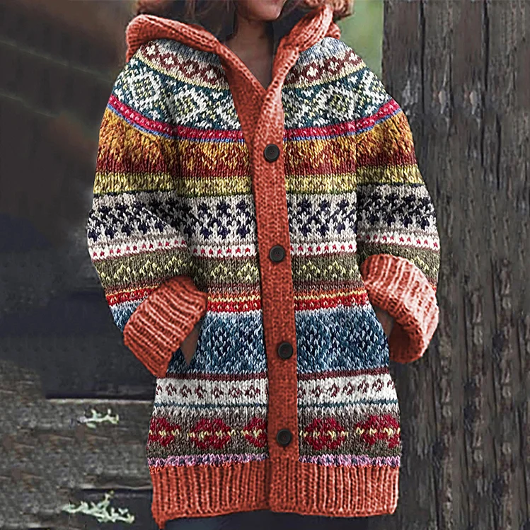 Street-Wave Knitted Cardigan for Women - Cozy Comfort, Stylish Knitwear, Easy Care