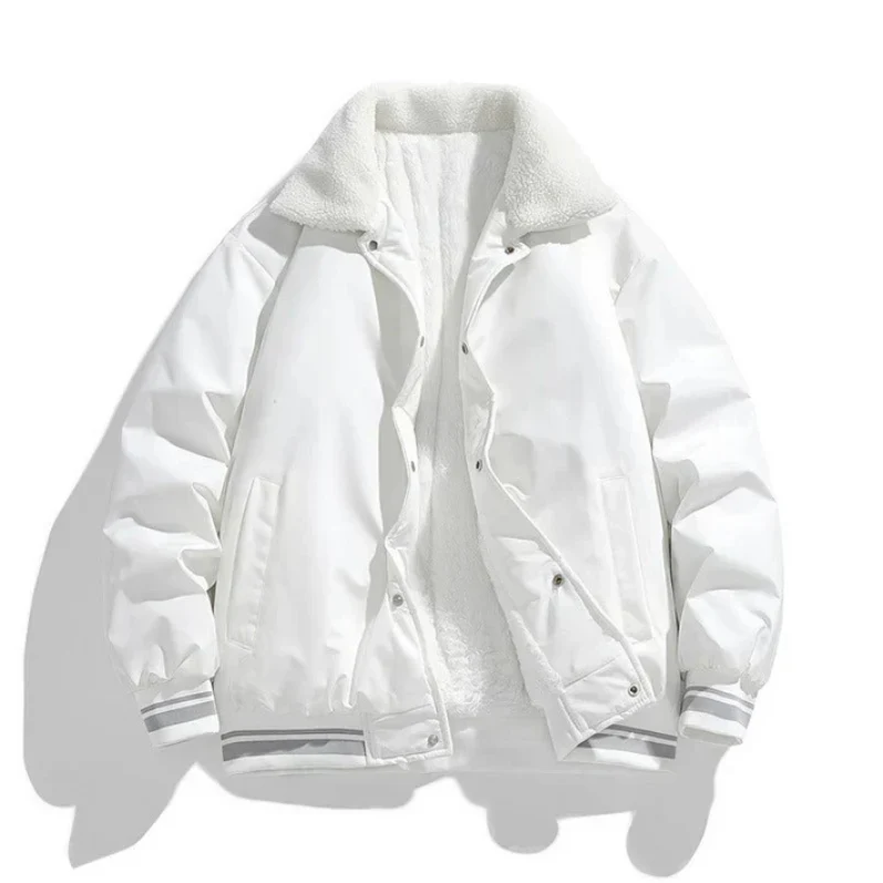 Street Wave Winter Jacket For Men Warm Sherpa Collar Insulated Water Resistant Weatherproof