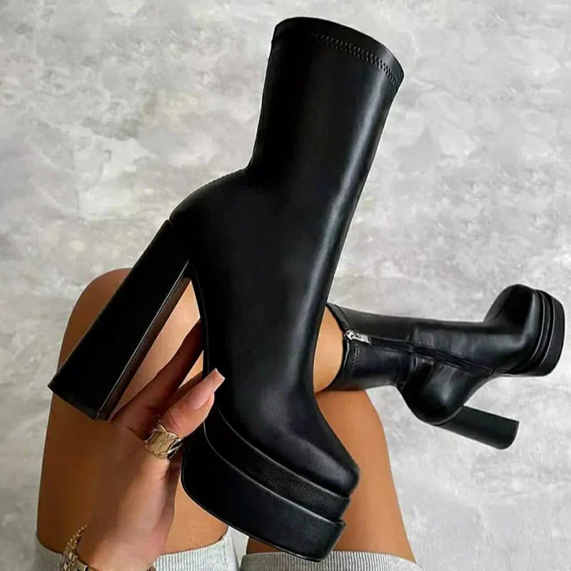 Street Wave Ankle Boots For Women Chic Comfort And Elegant Everyday Style Ideal For Work And Play