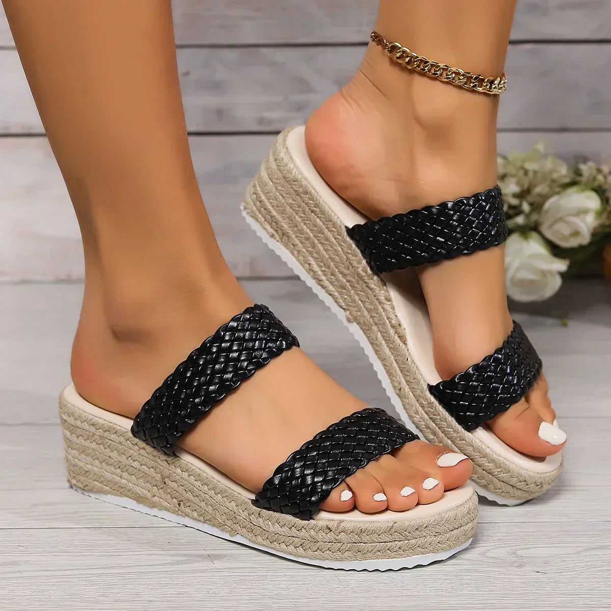 Women's Cushioned Wedge Sandals with Supportive Design and Adjustable Straps