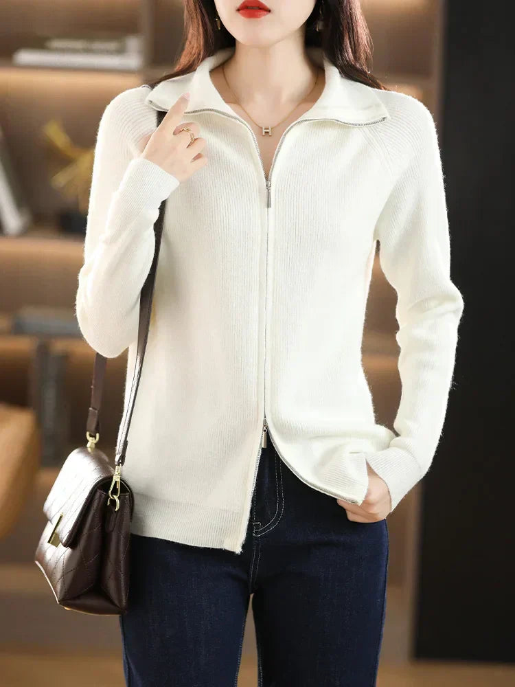 Street-wave Celeste Cozy Zip Vest With Double Zipper For Everyday Warmth Soft Fabric Urban Women