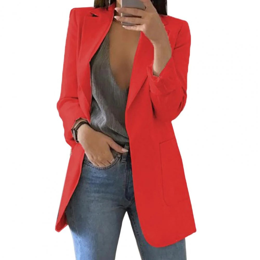 Womens Blazer Streetwave Tailored Longline Fit For Office Professionals Versatile Wardrobe Essential