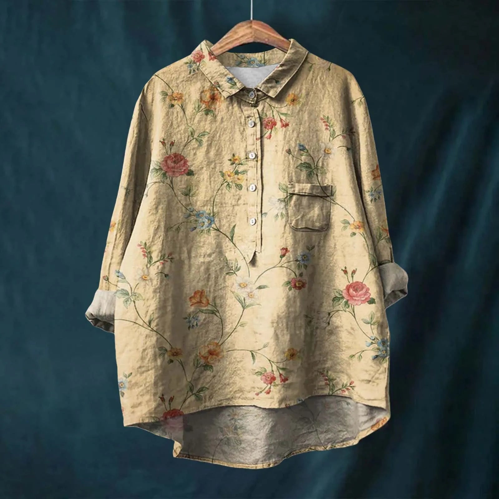Botanical Shirt Breathable Relaxed Fit Street-Wave Unisex