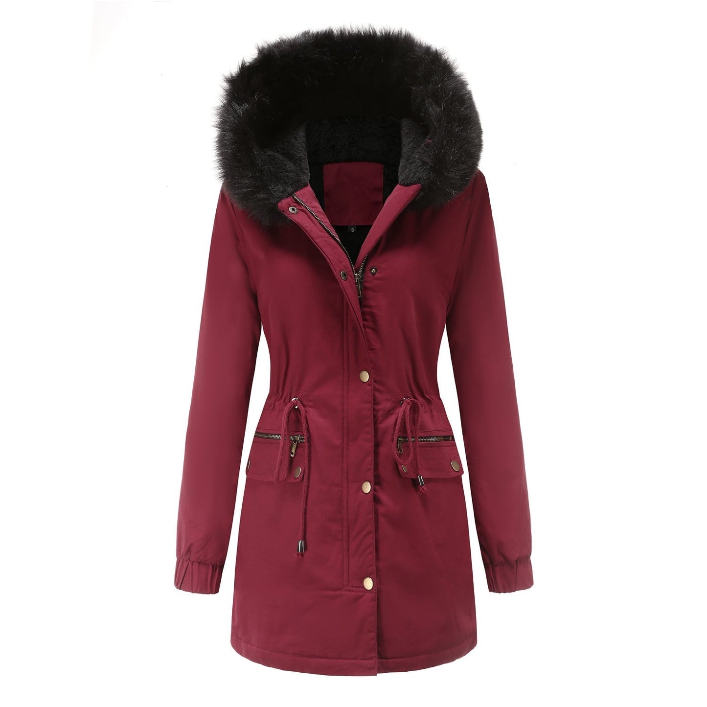 Streetwave Womens Parka With Fur Trim Hood Chic Warm Winter Coat For Women AllWeather