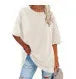 Street-Wave Sheila Oversized Cotton T Shirt For Women Breathable Comfort