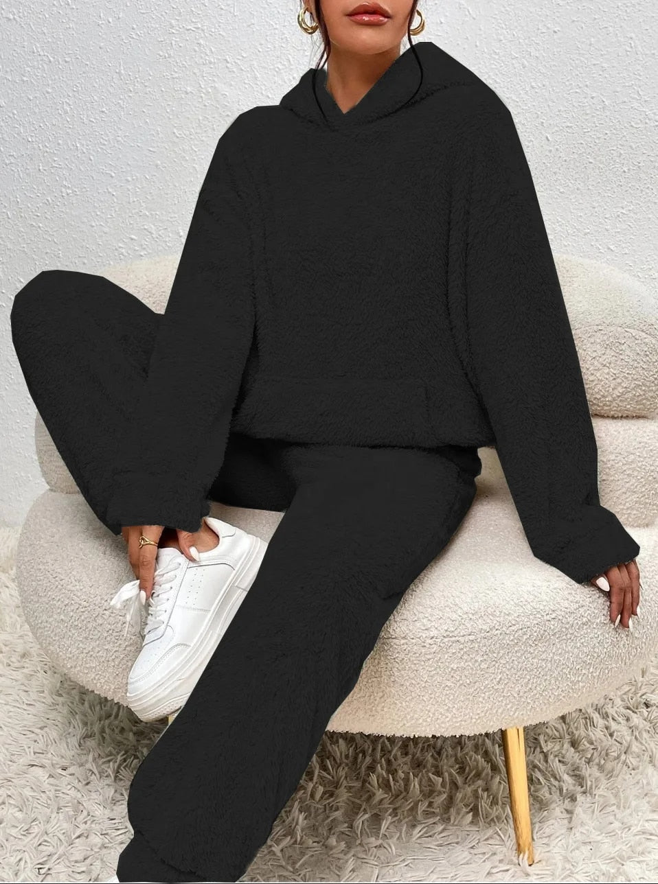Street Wave Hannah Women Soft Cozy Two Piece Set Lounge