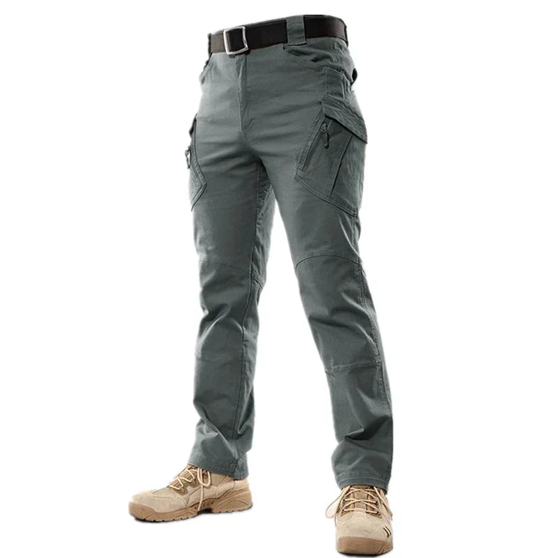 Street-Wave Men's Cargo Pants for Outdoor Adventure - Durable Functional Pockets