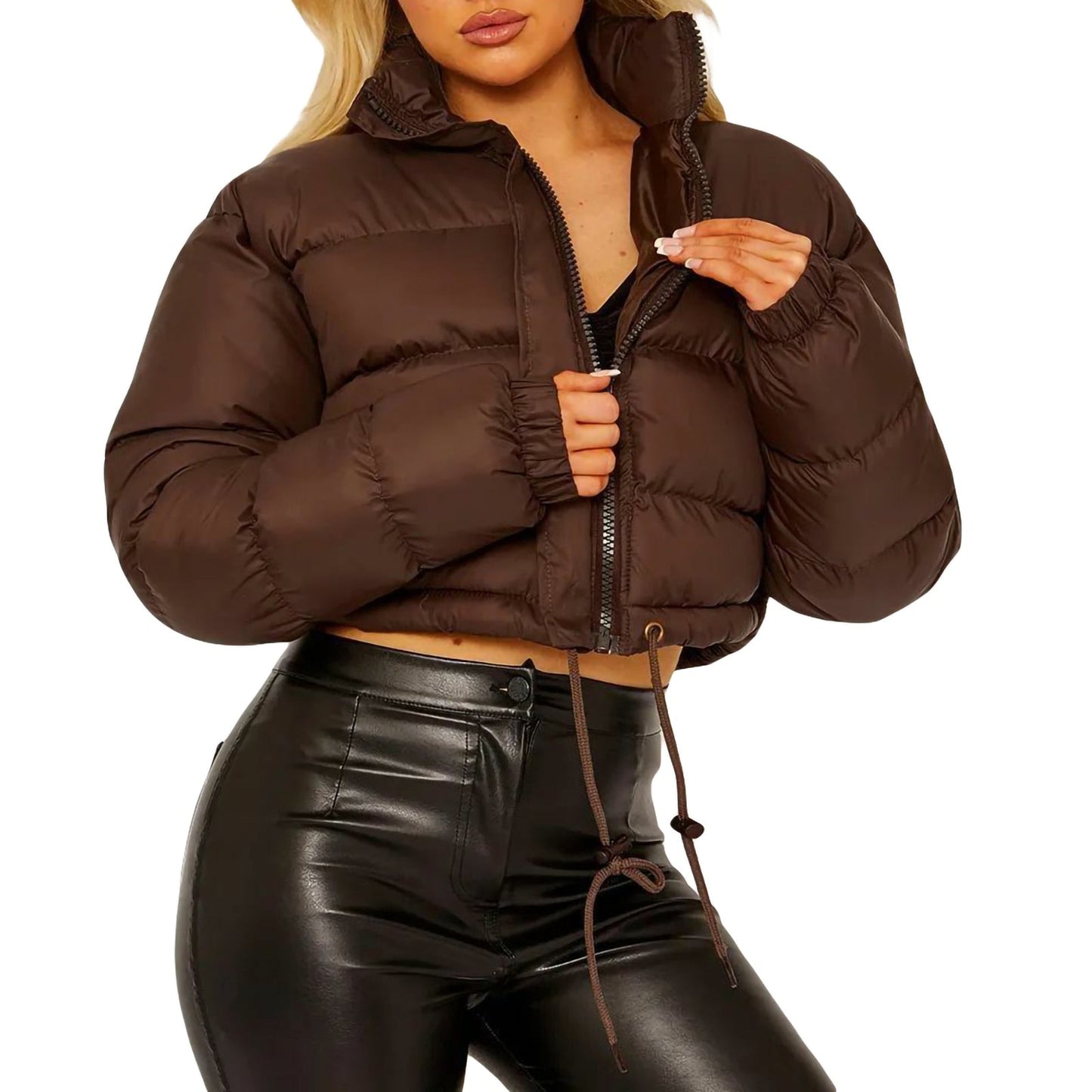 Street-Wave Women Warm Puffer Jacket With Thick Insulation For Cozy All Day Winter Comfort