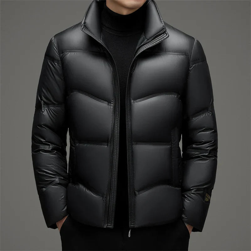 Lorne Gloss Down Jacket for Men Street-Wave High Gloss Water Resistant Shell With Ninety Percent Duck Down Insulation
