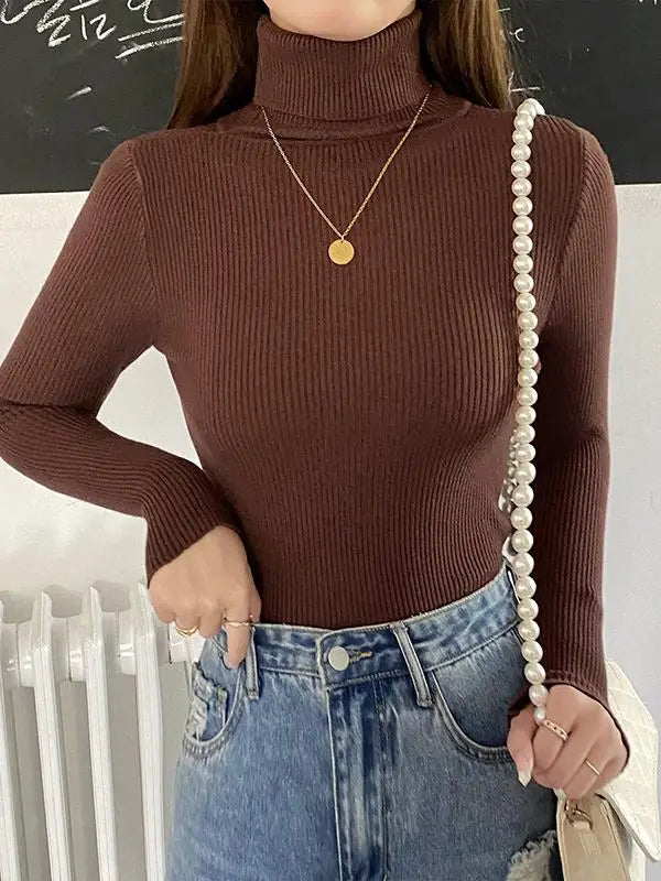 Street Wave Ribbed Knit Pullover Unisex Essential for Timeless Comfort and Effortless Style