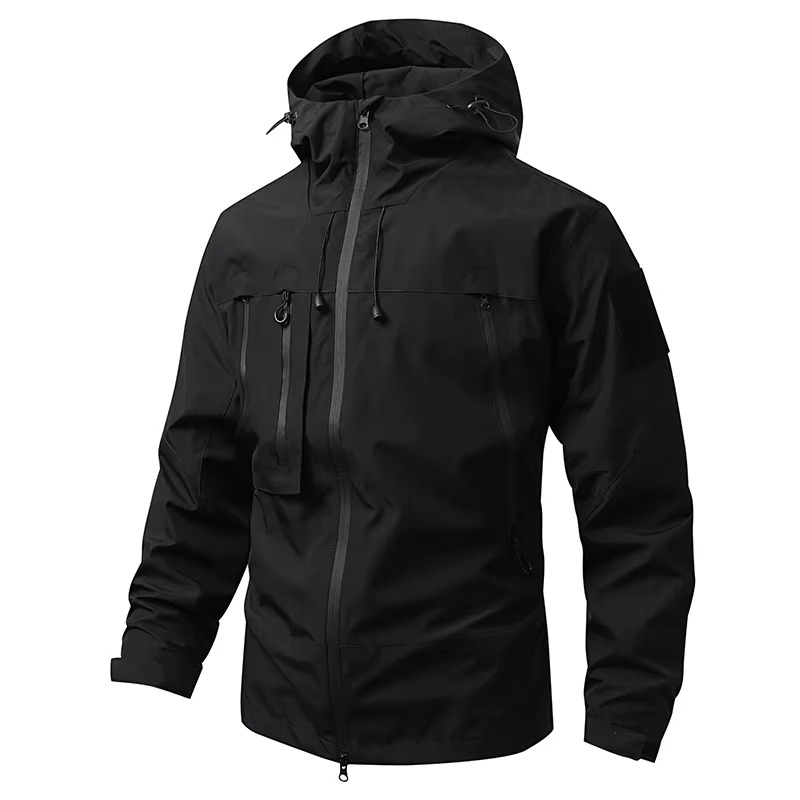 Unisex Waterproof Windbreaker Jacket For Hiking Camping And All Weather Outdoor Adventures Street-Wave