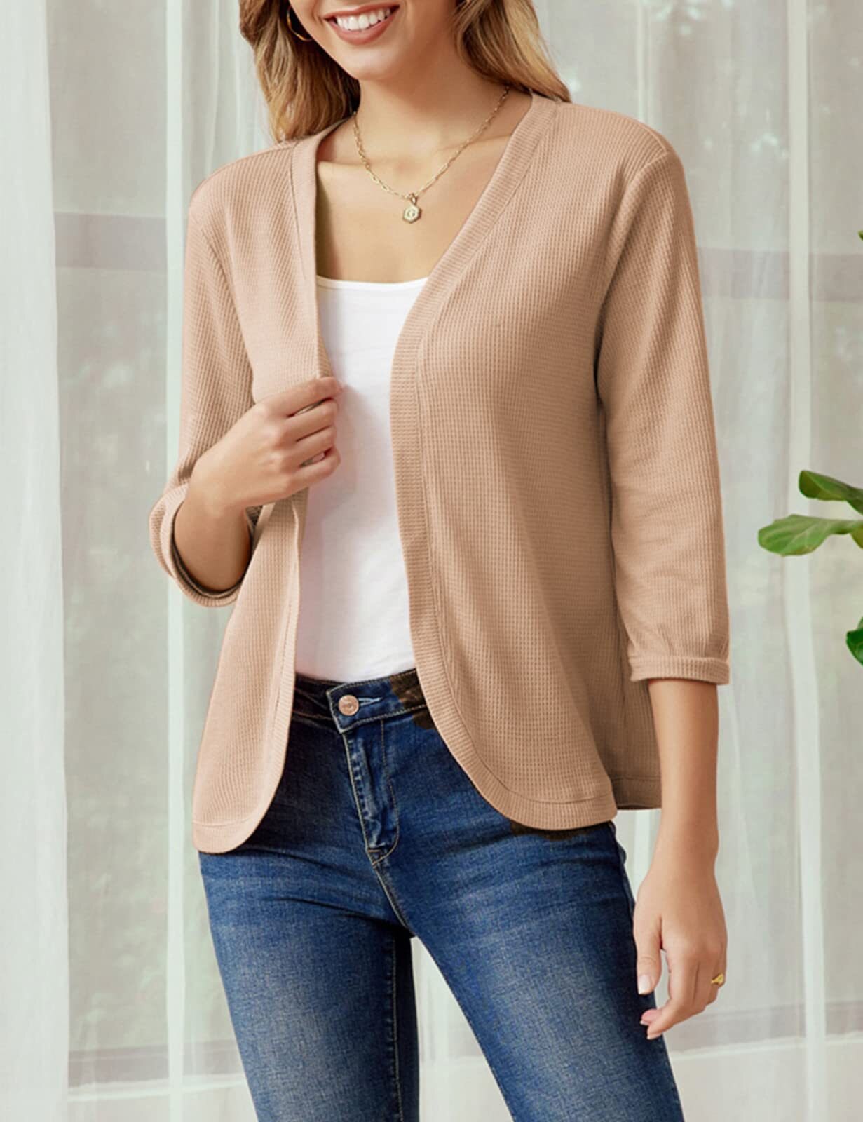 Street-Wave Womens Open Front Knit Cardigan Lightweight Cozy Comfort For Everyday Chic