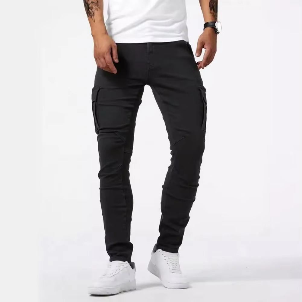 Men's Slim Fit Work Pants With Reinforced Pockets And Stretch Fabric For All Day Comfort And Mobility