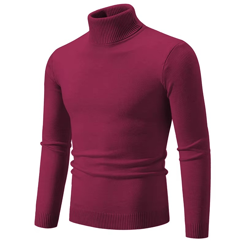 Street-Wave Men's Thick Knit Winter Turtleneck Sweater Warm Slim Fit Pullover Casual Everyday
