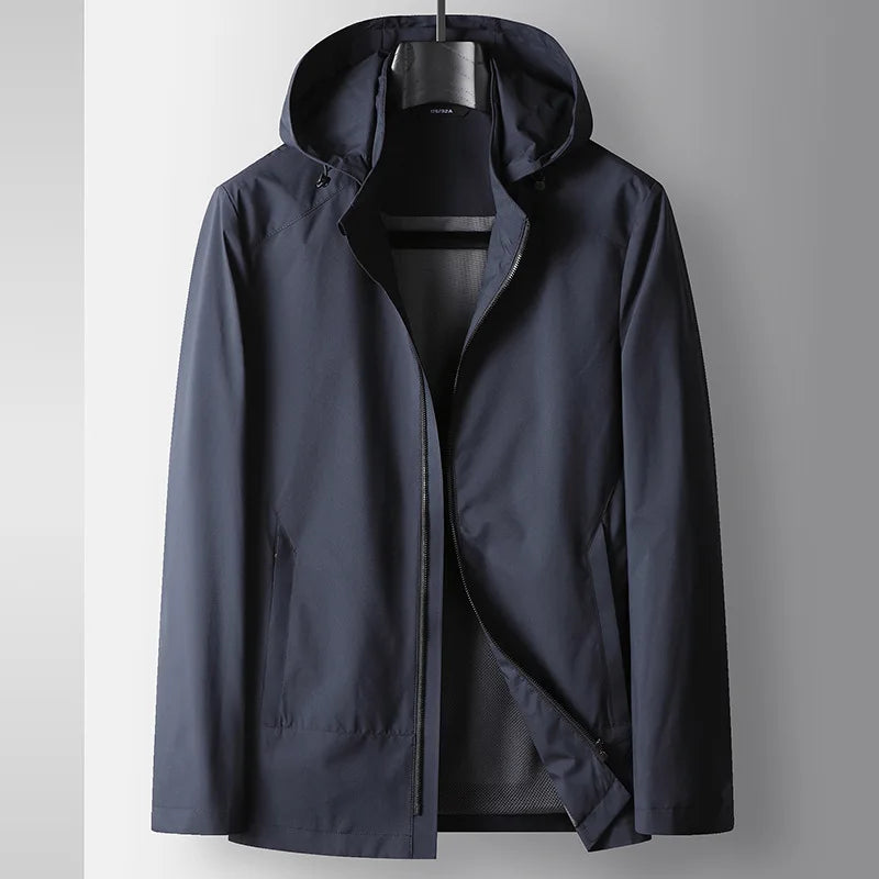 Street-Wave Men's Hooded Jacket Water-Repellent With Breathable Liner For All Weather