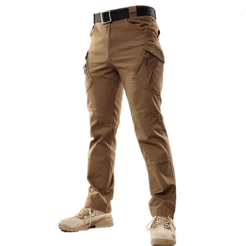 Street-Wave Men's Cargo Pants for Outdoor Adventure - Durable Functional Pockets