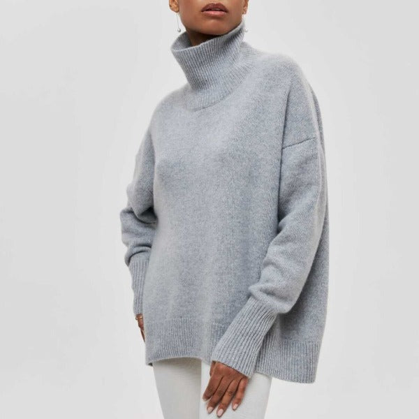 Street-wave Rollneck Sweater For Women Soft Fabric Cozy Comfort Versatile Chic Effortless