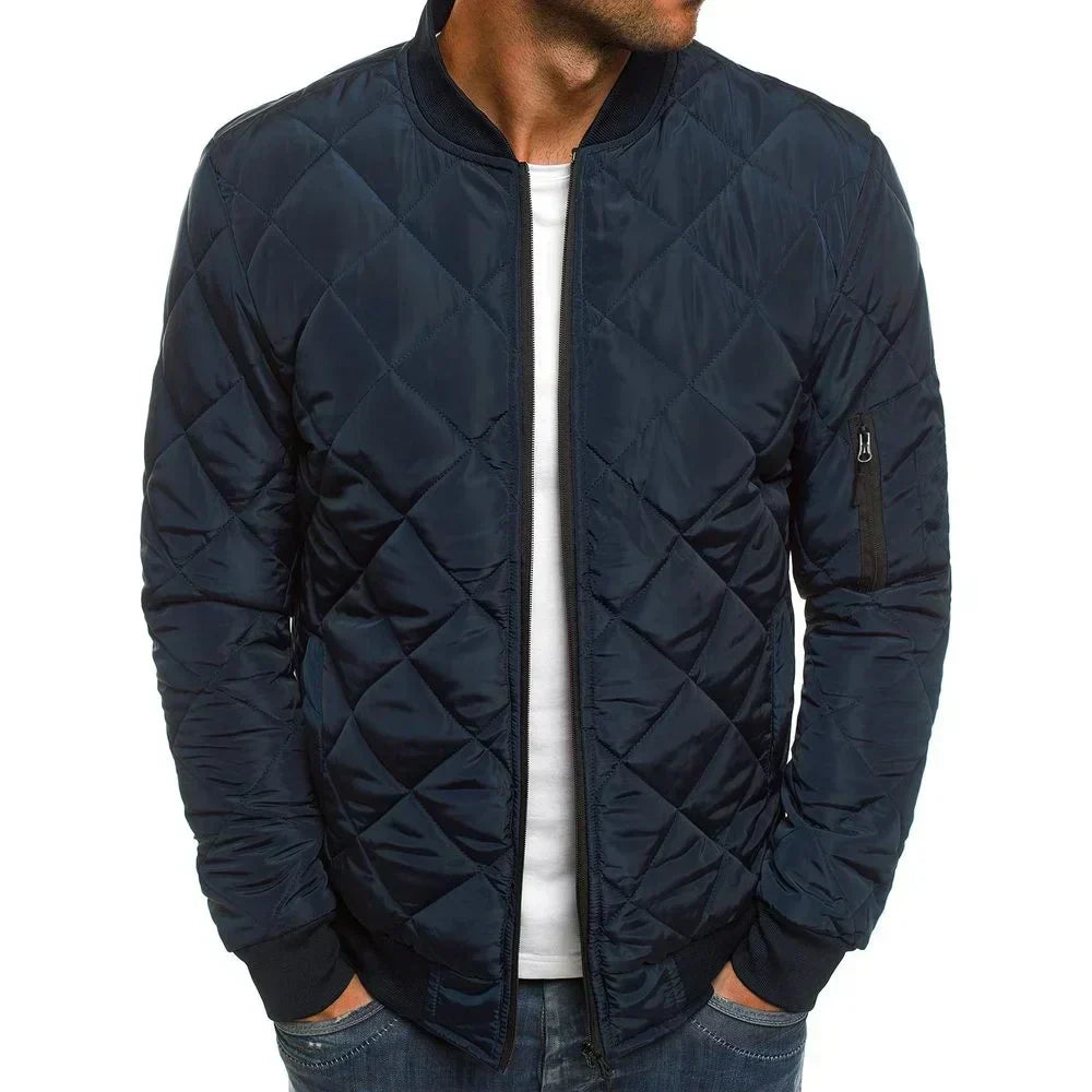 Street Wave Quilted Cotton Jacket For Men Insulated Warmth And Durable Comfort All Season Versatility