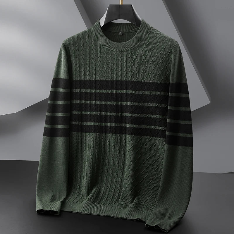 Enzo Split-Cable Sweater