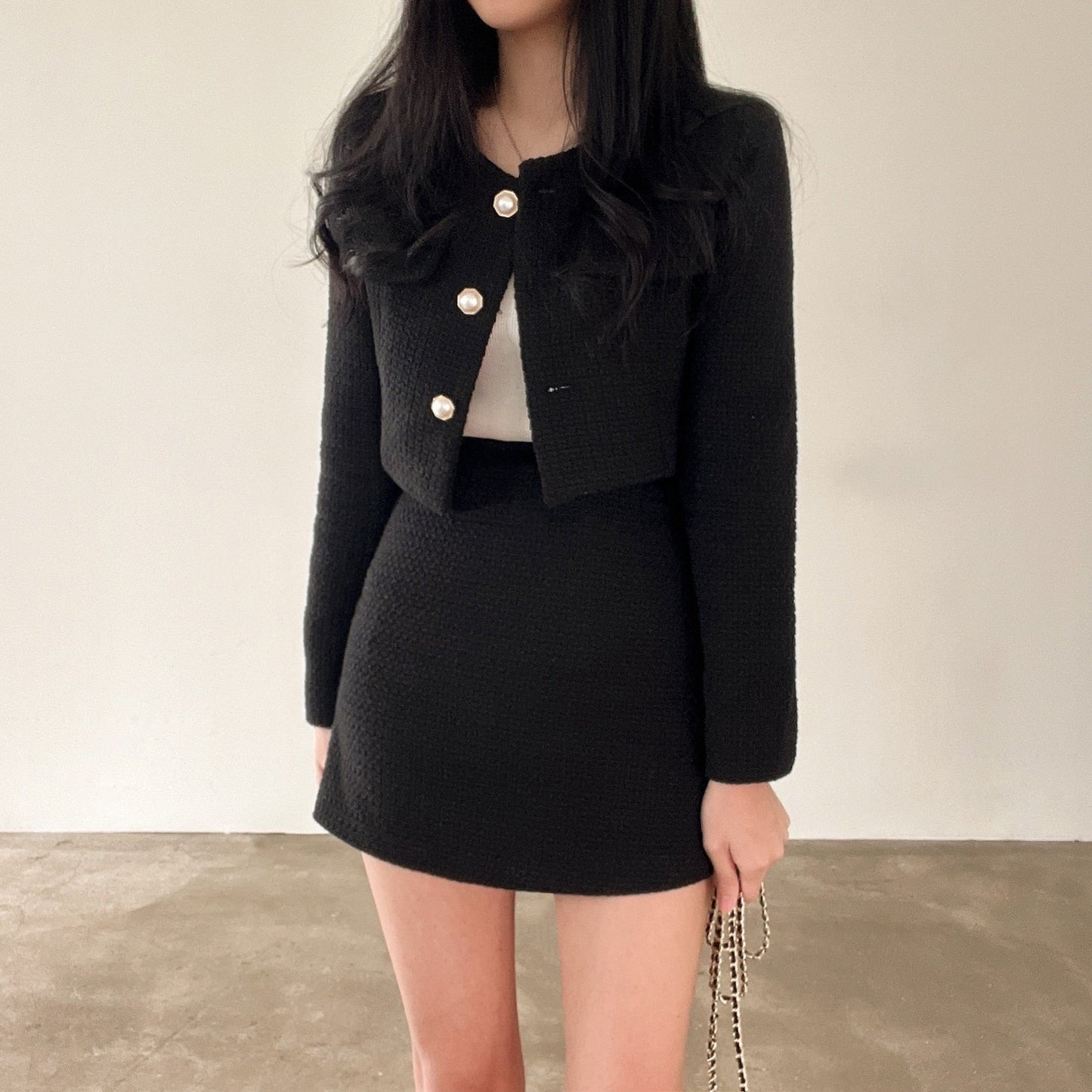 Streetwave Sapphire Knit Blazer Skirt Set For Women Timeless Chic Professional Yet Stylish