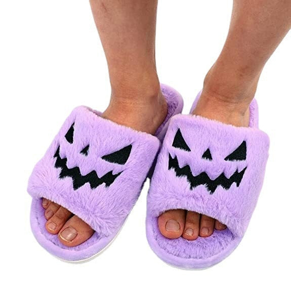 Street Wave Halloween Orthopedic Unisex Slippers For Men And Women Plush Comfort Durable Design