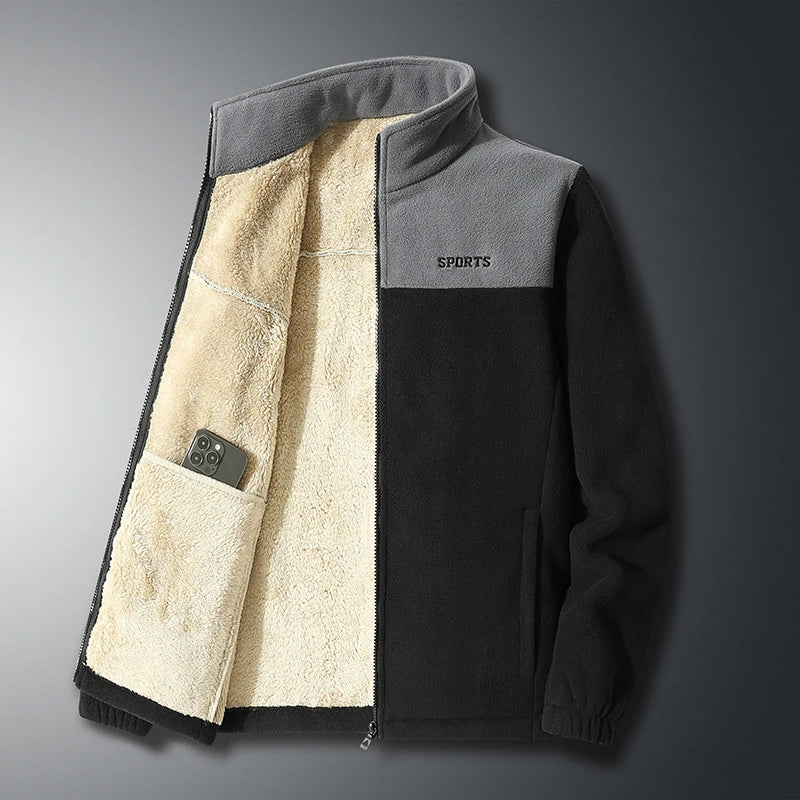 Street-wave Soft Fleece Jacket With Pockets Warm Comfort For Active Outdoor Enthusiasts