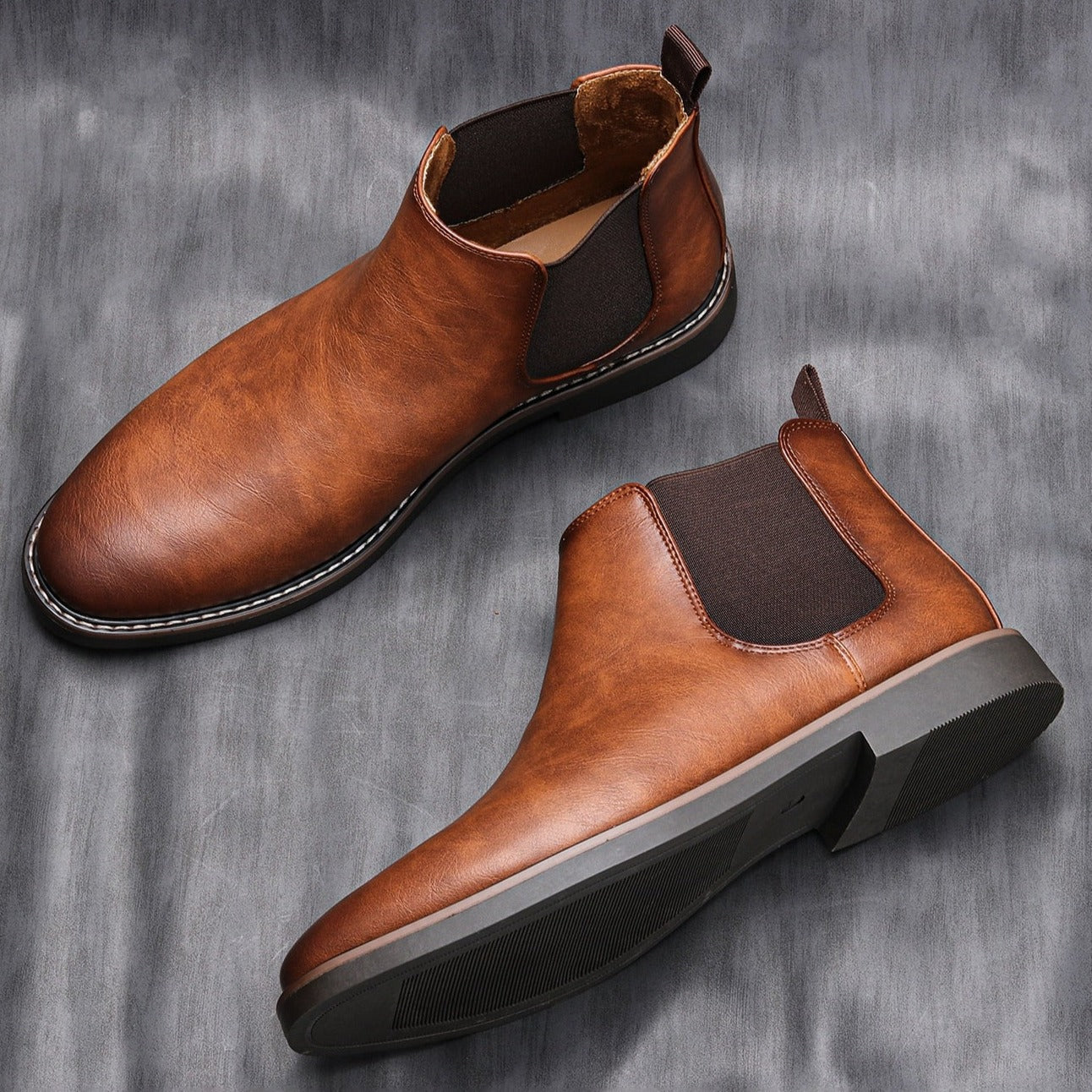 Streetwave Leather Chelsea Boots For Men Premium Comfort Timeless Retro Style Perfect For Everyday City Wear