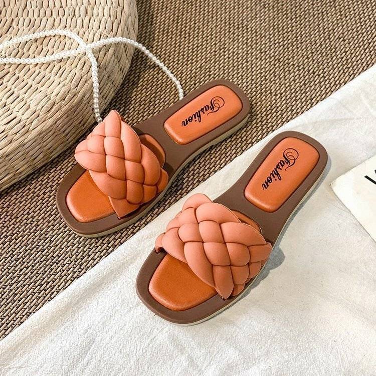 Streetwave Braided Comfort Sandals For Women Stylish Summer Footwear With Cushioned Support