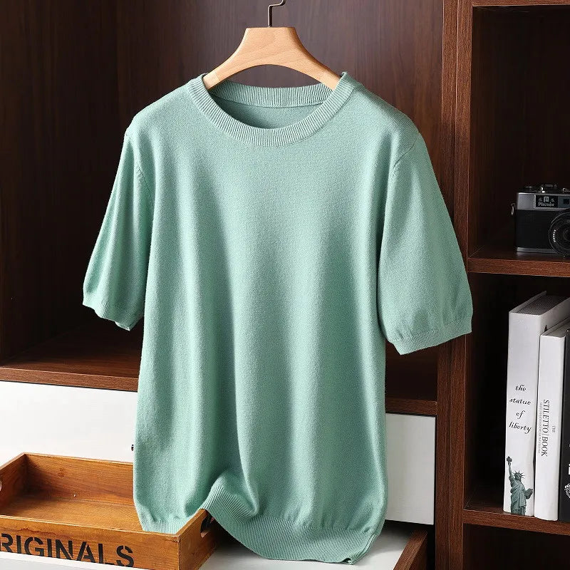 Street-Wave Cashmere Knitted Shirt Ultra Soft Luxury Knit Top In Premium Cashmere For All Seasons
