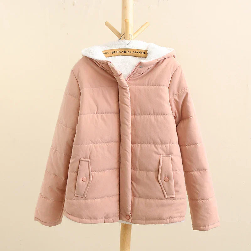 Street Wave Winter Hoodie Fleece Jacket For Kids Warm Cozy Hooded Outerwear Insulated Comfort