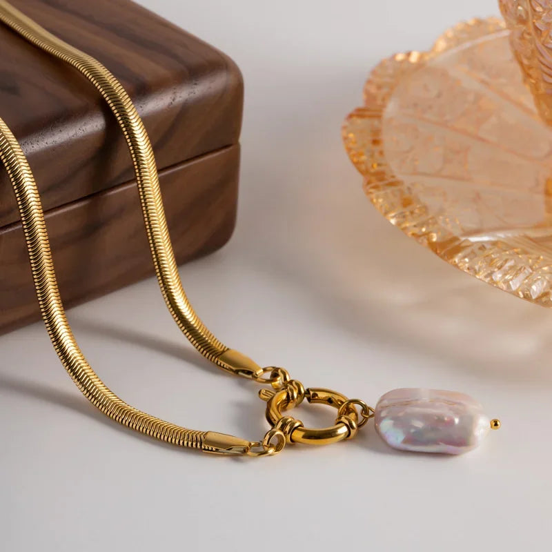 Elysian Baroque Pearl Necklace - Street-Wave
