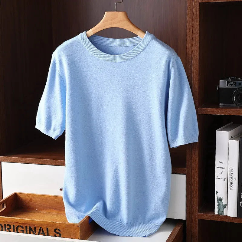 Street-Wave Cashmere Knitted Shirt Ultra Soft Luxury Knit Top In Premium Cashmere For All Seasons