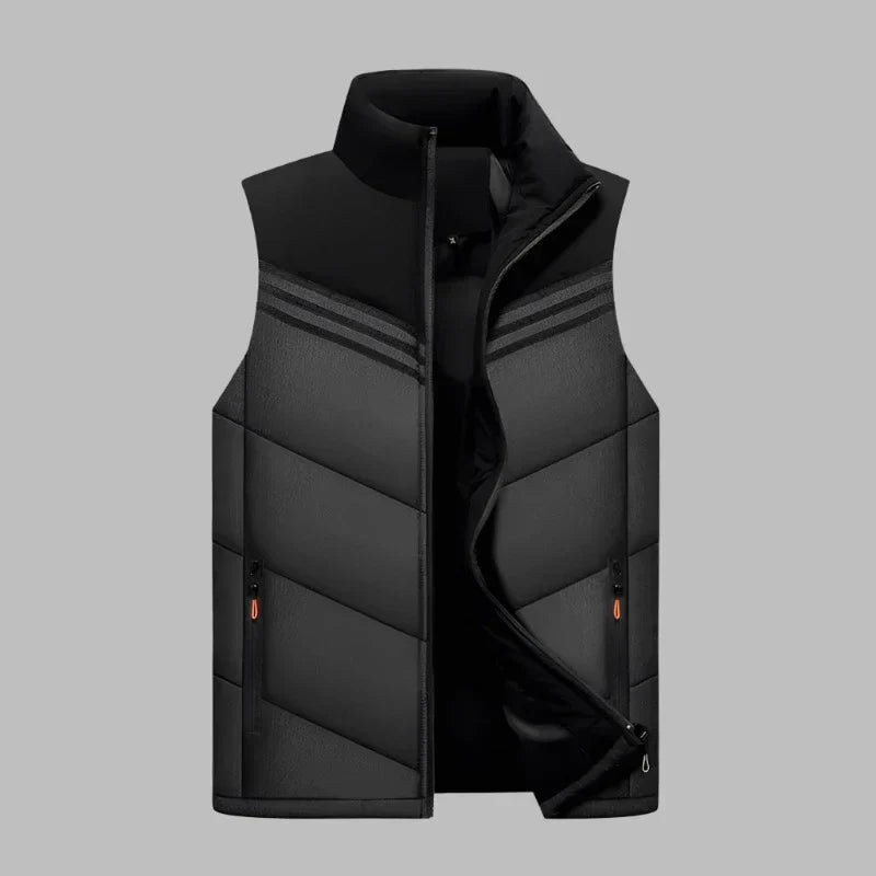 Street-Wave Mens Padded Vest Slim Fit Quilted Warm Winter Outerwear