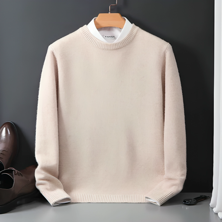 Street-wave Wool Blend Knit Sweater For Everyday Warmth And Classic Style Unisex