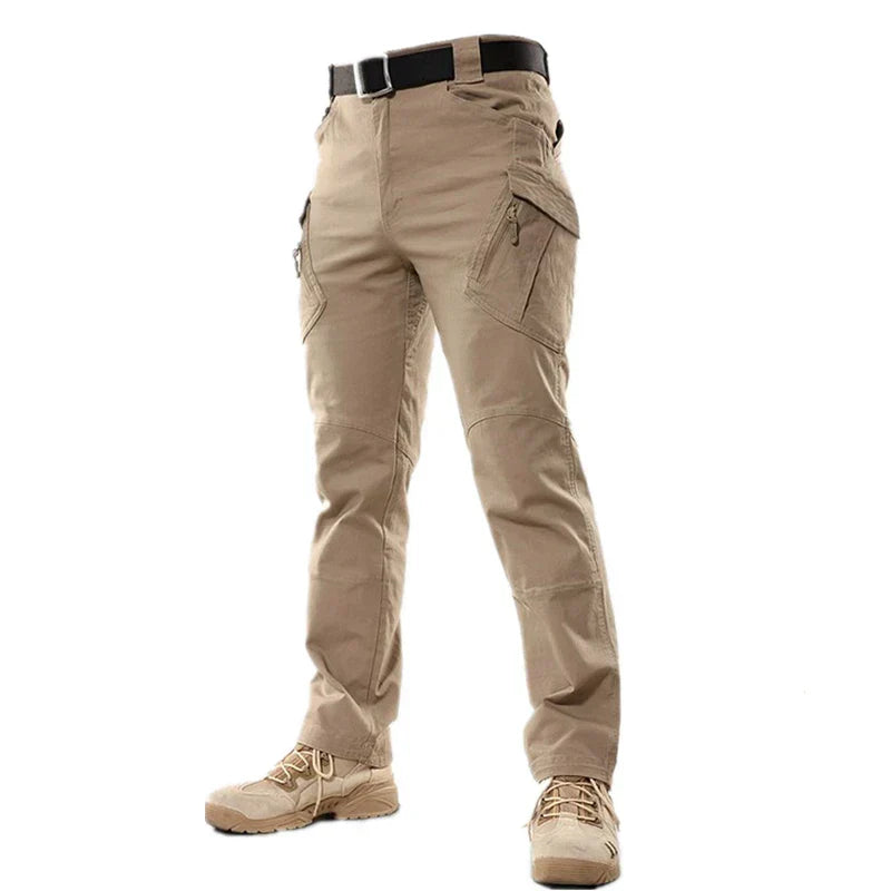 Street-Wave Men's Cargo Pants for Outdoor Adventure - Durable Functional Pockets