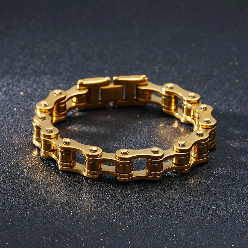 Street-Wave Motoclyde Stainless Steel Bracelet For Men Motorcycle Inspired Durable Jewelry Accessory