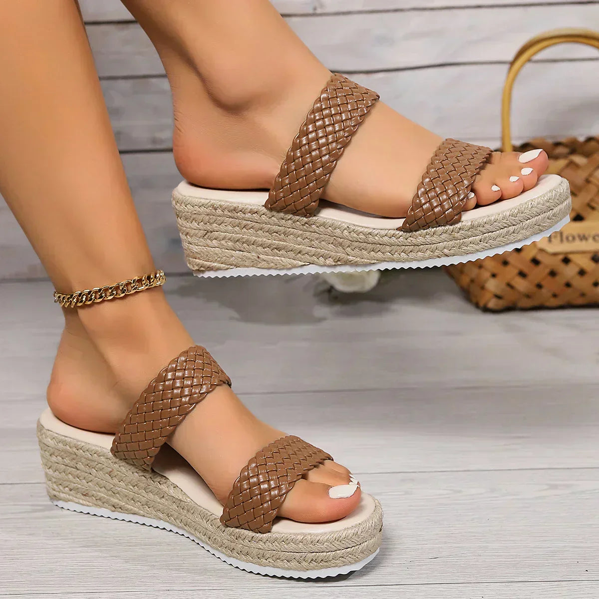 Women's Cushioned Wedge Sandals with Supportive Design and Adjustable Straps