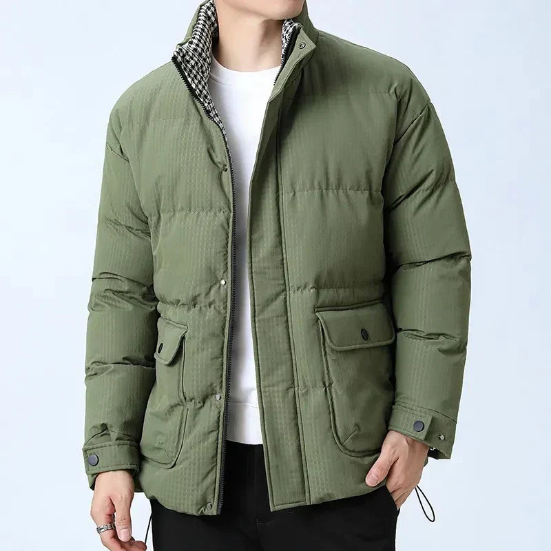 Street Wave Puffer Coat For Men Premium Warmth Quilted Winter Jacket With Modern Fit